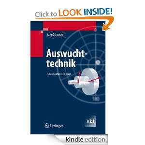 Auswuchttechnik (VDI Buch) (German Edition): Hatto Schneider:  