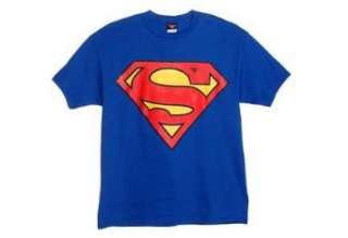  Superman Symbol Logo Mens Blue T shirt: Clothing