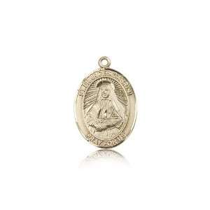  14kt Gold St. Frances Cabrini Medal: Jewelry