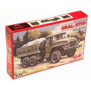  Ural 375D Army Truck 1 72 ICM Models: Toys & Games