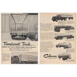   Translucent Trailer Tank Trucks 2 Page Print Ad