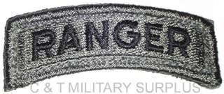 US Army ACU Subdued Ranger Tab Velcro Uniform Patch New  