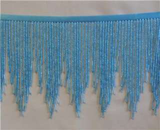   chevron beaded fringe with sm bugles, dance, costumes, lampshades