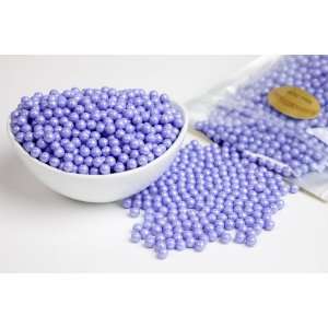 Pearl Lavender Sugar Candy Beads (1 Grocery & Gourmet Food