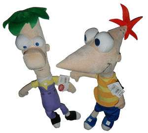   phineas and ferb talking plush toy 14 & 16 christmas stuffers  