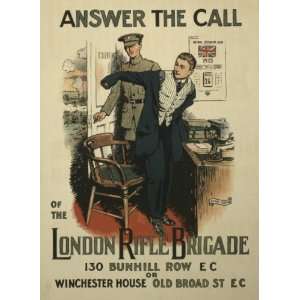   Answer the call of the London Rifle Brigade 33 X 24: Everything Else