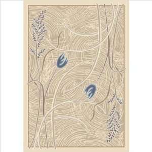   Signature Carved Dew Opal Lapis Contemporary Rug: Furniture & Decor