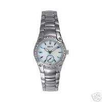 Bulova Ladies Mother of Pearl Dial Diamond Watch 96R55  