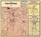 STRONGSVILLE TOWNSHIP OHIO (OH) LANDOWNER MAP 1876 MOTP