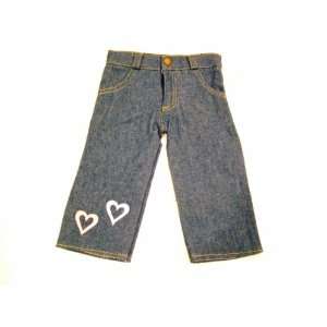  American Girl Doll Clothes Heart Applique Jeans Toys 