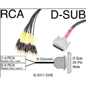    Mogami 2932 8 channel RCA M to M 25 pin D Sub snake: Electronics