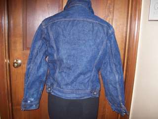Lee Storm Rider Blanket Lined Denim Jacket Vintage  