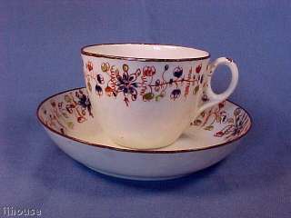 New Hall Bute Shape Pattern 434 Cup & Saucer 1812 1820  