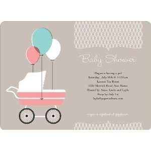  Vintage Stroller Baby Shower Invitations: Health 