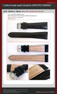 A3] Custom made Watch Band for EMPORIO ARMANI22x16mm  