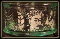 Frida Kahlo Art Recycled Glass Candy Dish  