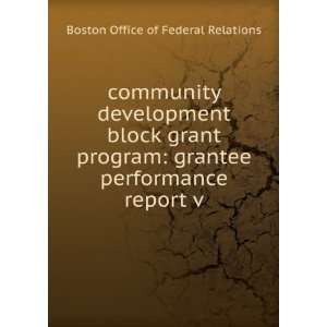  community development block grant program: grantee 