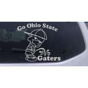 Silver 22in X 24.9in    Go Ohio Pee On Gaters Car Window Wall Laptop 