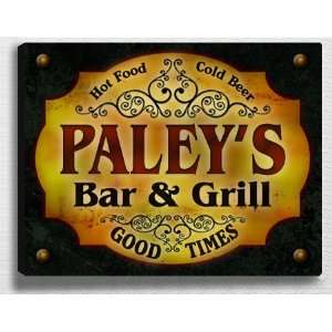 Paleys Bar & Grill 14 x 11 Collectible Stretched 