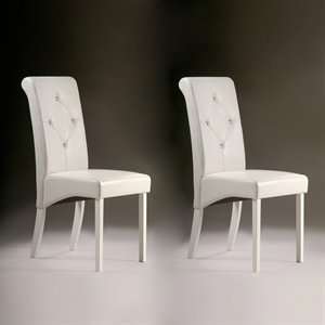  Warehouse of Tiffany 288 960 White 2pc Room Dining Chair 
