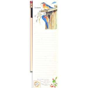  Bluebird Pencil Pad [Magnet Grocery List] Wellspring, M 