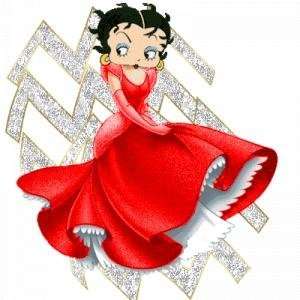    Betty Boop in Red Dress Cross Stitch Chart: Arts, Crafts & Sewing