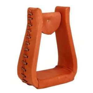  American Leather Covered Deep Roper Stirrups: Pet Supplies