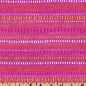  44 Wide Girly Girl Dots and Dashes Stripe Purple By The 