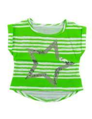 One Step Up Stars & Stripes Woven Top (Sizes 2T   4T)   green, 3T