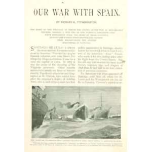    1899 Spanish War Shafter Sampson Santiago De Cuba 