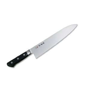  Professional Chef Knife 9.4inch Blade Dark Blue Plastic Handle: Sports