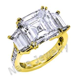 50 Ct. Asscher Cut Diamond Engagement Ring  