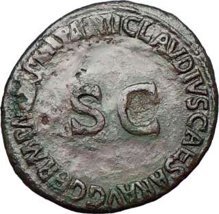 GERMANICUS JULIUS CAESAR 37AD Authentic Ancient Roman Coin under 