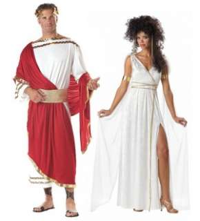   Goddess & Roman Caesar Adult Couples Costume Set Med & Std  