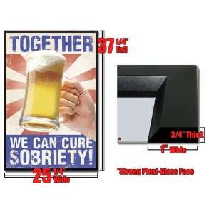  Framed Cure Sobriety Poster Together Drink Beer: Home 