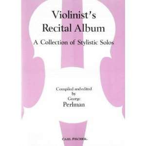  Perlman   Violinists Recital Album For Violin Solo, Piano 