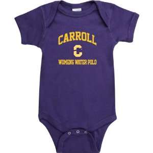 Carroll College Fighting Saints Purple Womens Water Polo Arch Baby 