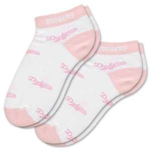   MLB Los Angeles Dodgers Womens Pink Socks (2 Pack)
