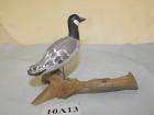 VTG Carved Wooden Canada Goose on Driftwood Figurine 5.5 x7  