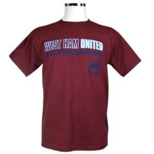 West Ham United FC. Mens T Shirt   Small Sports 