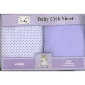  Snugly Baby Bedding 2 Pack Soft Knit Fitted Crib Sheets 