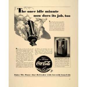  1941 Ad Coca Cola Cola Cooler Steam Whistle B/W RARE 