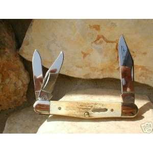 Case Cutlery 5383WH SS C. Platts Sons Genuine Stag Split 