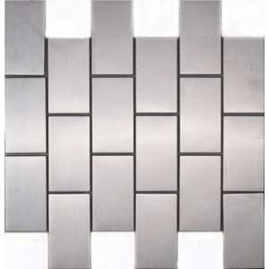  Block Shape Stainless Steel Mosaic Tile 12 X 12 Mesh 