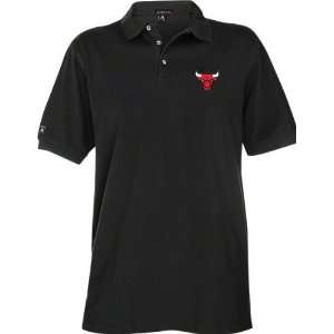   Bulls Black Classic Pique Stainguard Polo Shirt