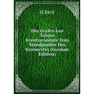   Vom Standpunkte Des Irrenarztes (German Edition) H Beck Books