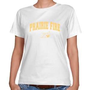  NCAA Knox College Prairie Fire Ladies White Logo Arch 