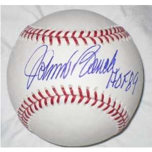    Johnny Bench Autographed Baseball   Hof Radtke: Sports & Outdoors