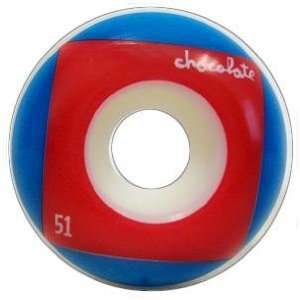  Chocolate Red Square Skateboard Wheels: Sports & Outdoors