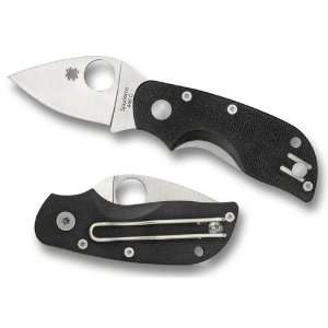  Spyderco Chicago Pocket Knife with G 10 Handle, Plain 